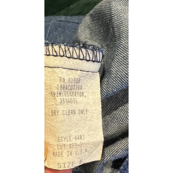 Vintage Ice Nine Military Style Jacket Castlecore Sz 6 Rare Collector Piece - Picture 6 of 6